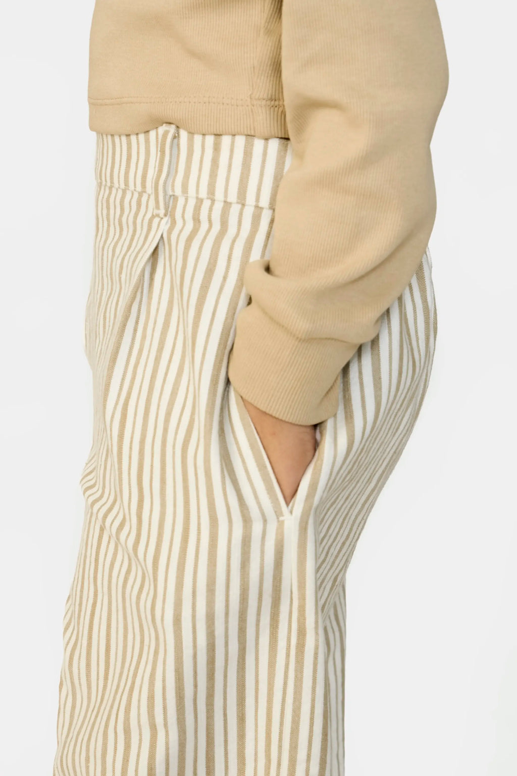Striped Wide-Leg Culottes