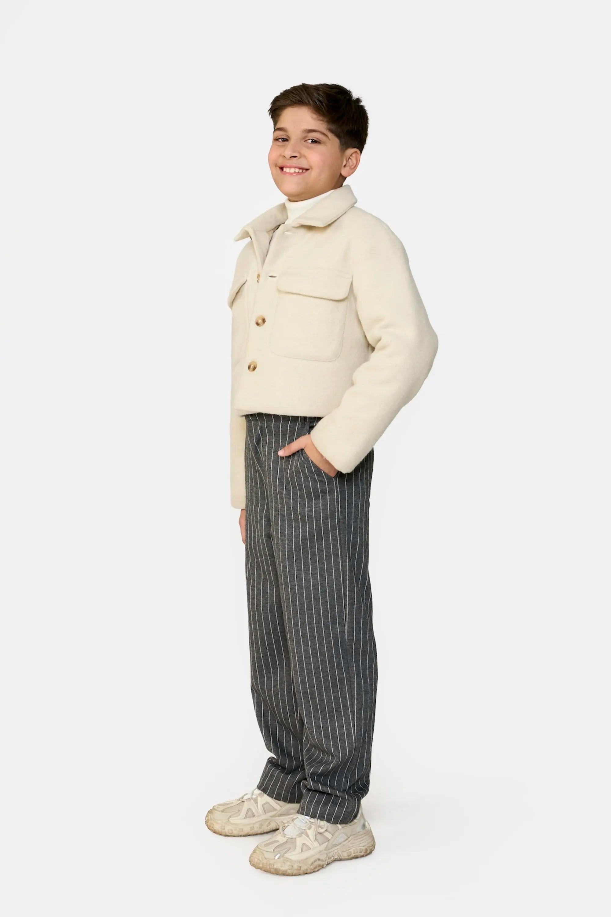 Striped Melange Pants