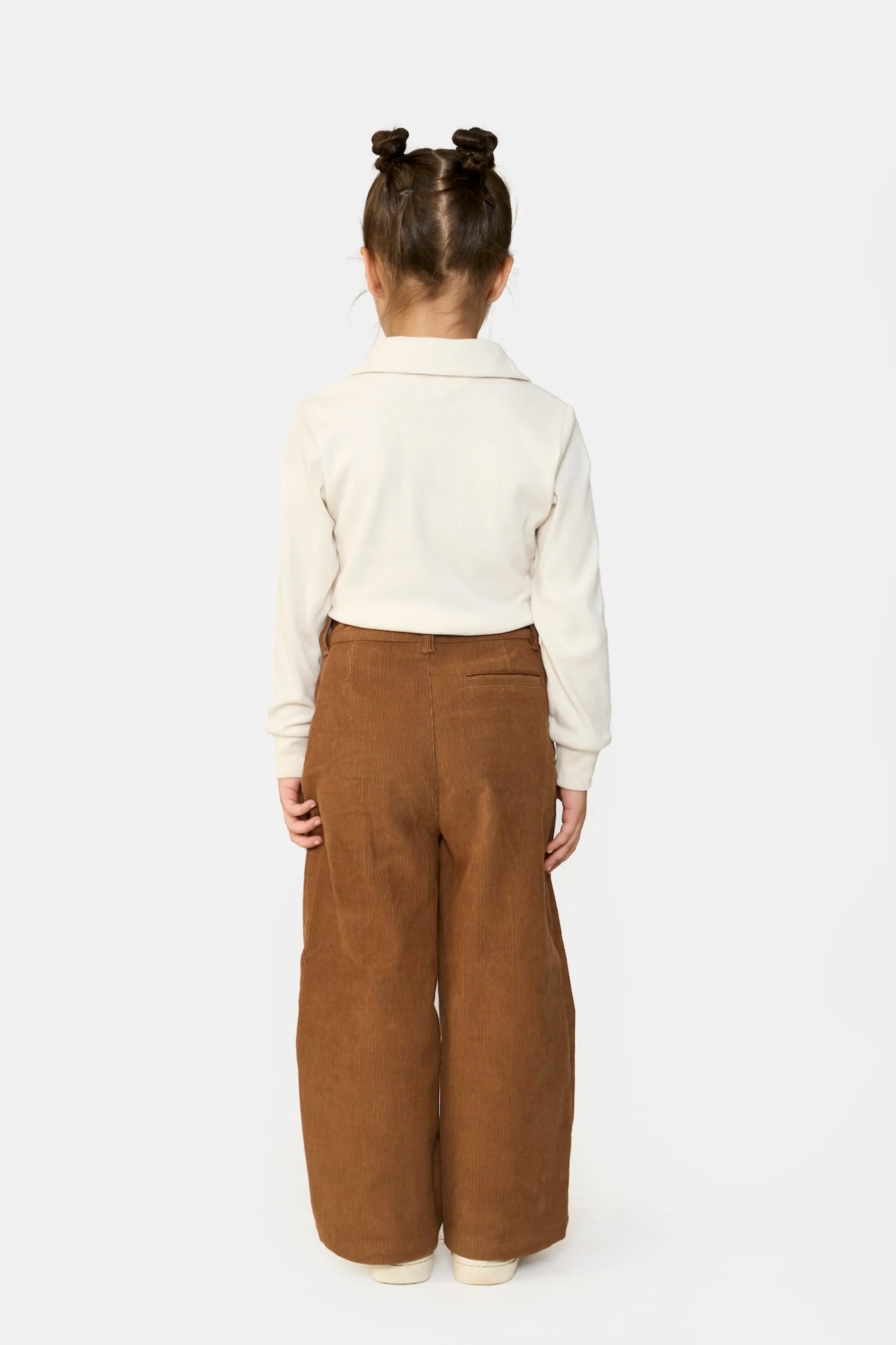 Wide-Leg Cord Pants
