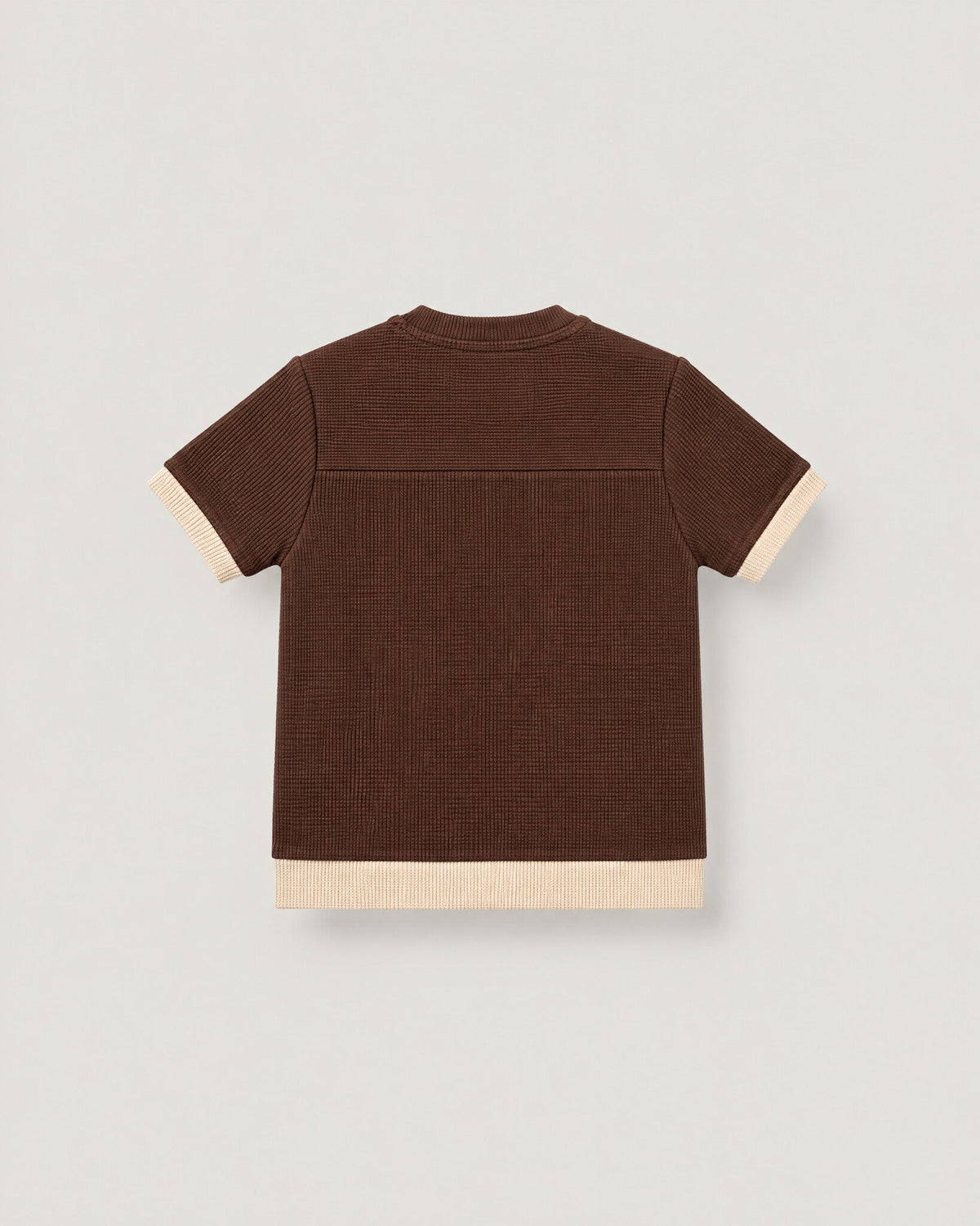 The Block Tee in Bark — back
