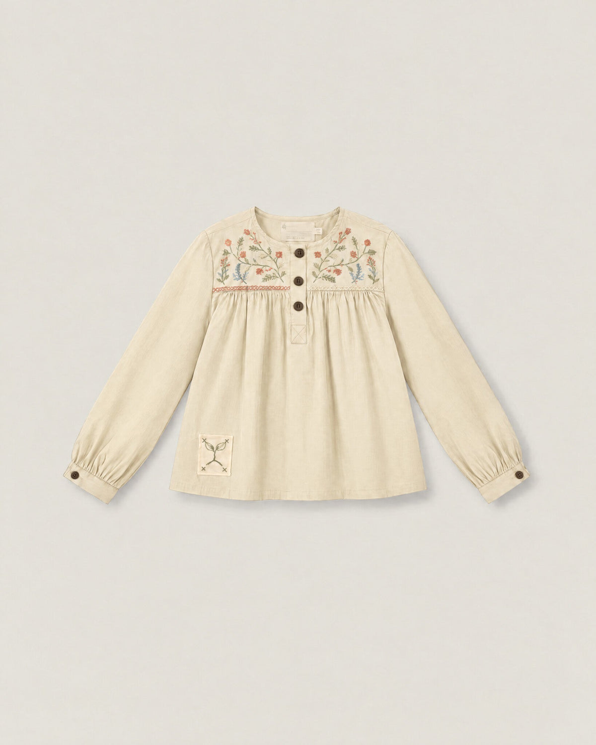 The Garden Blouse in Maple — front