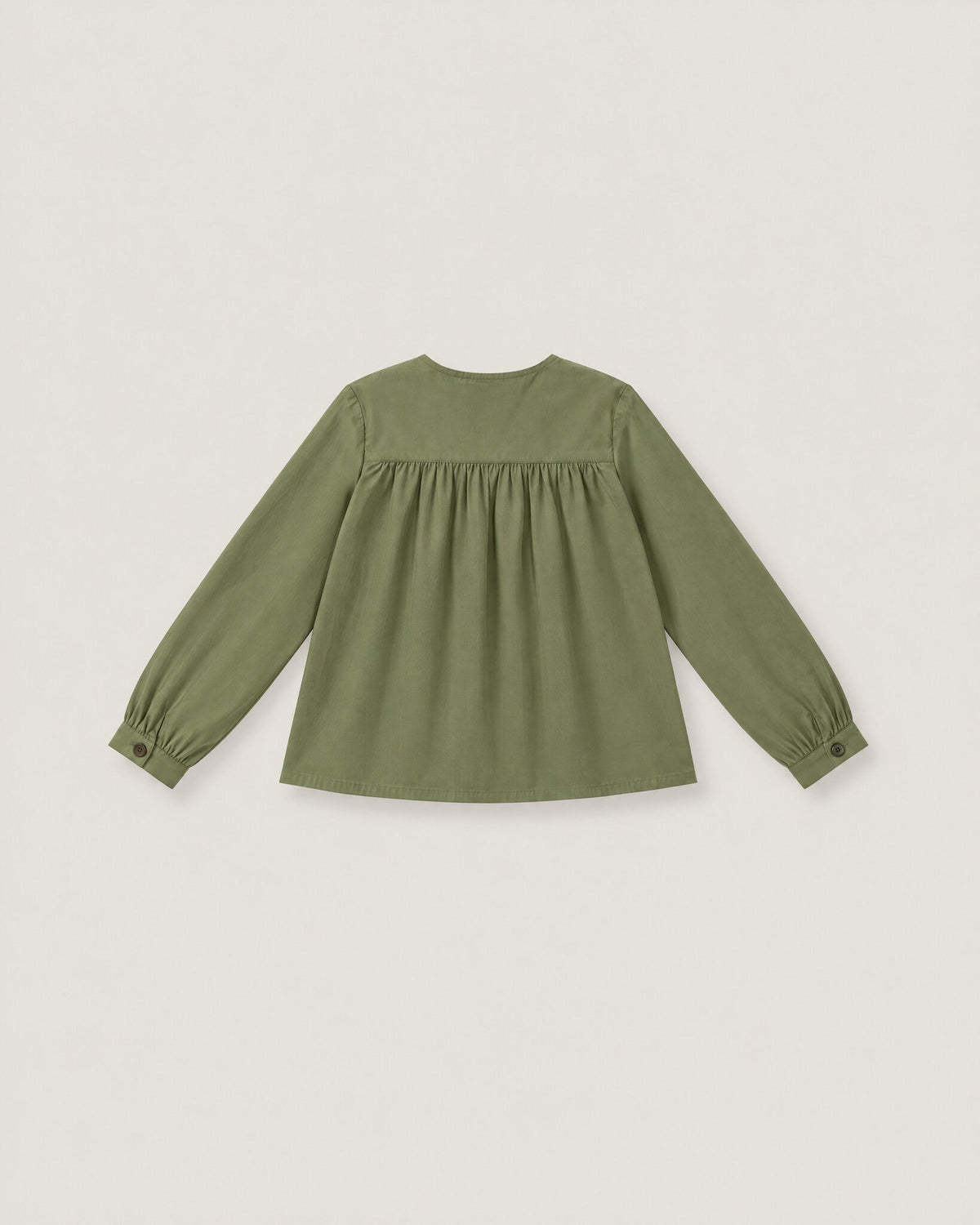The Garden Blouse in Moss — back