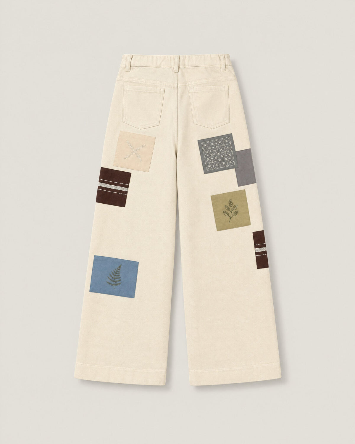 The Sampler Jeans in Ecru — back