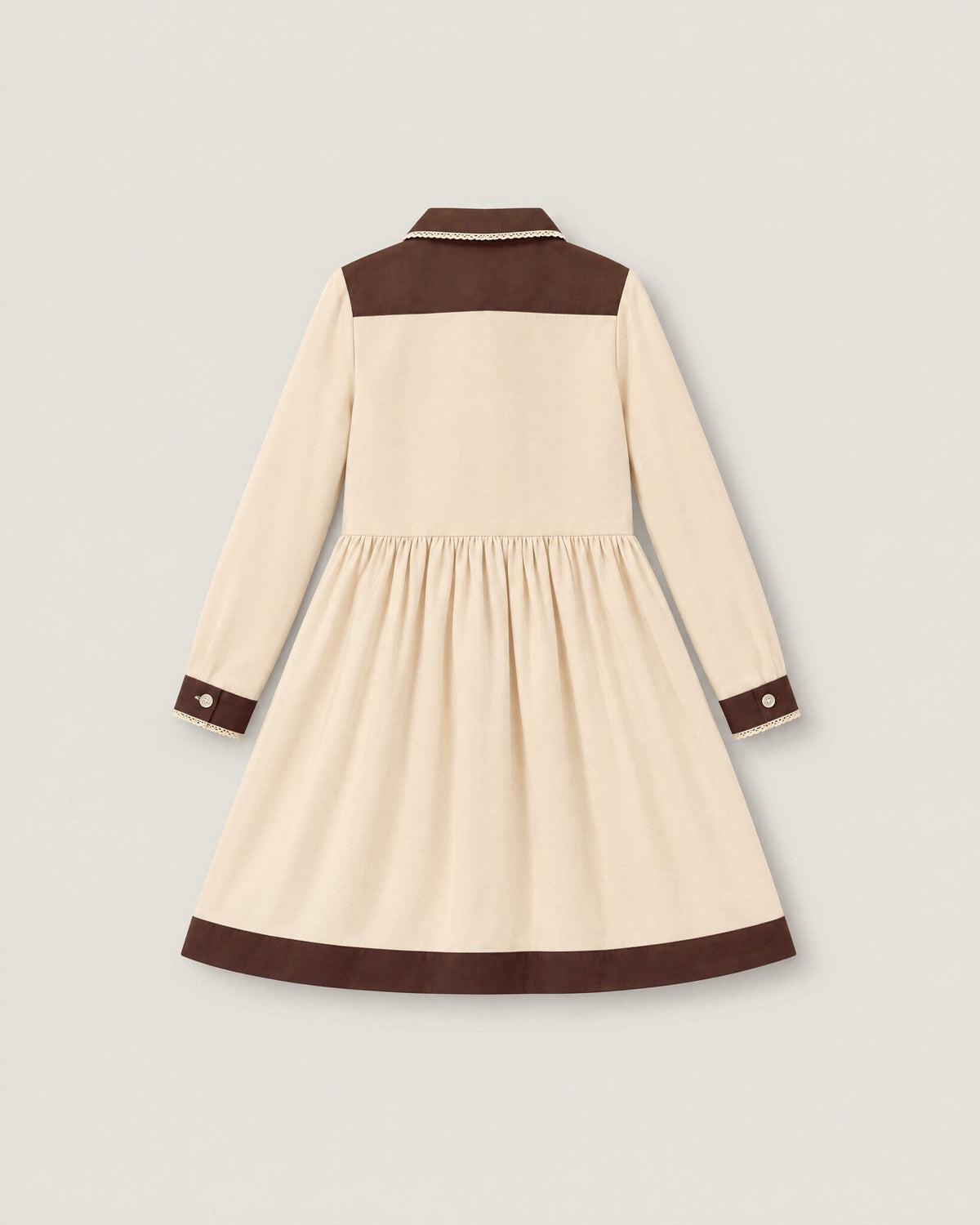 The Shirt Dress in Maple — back